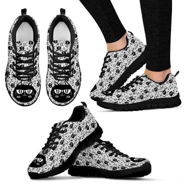 Cute Cat Sneakers Walking Running Lightweight Casual Shoes For Men And Women