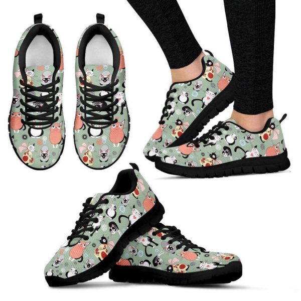 Coloruful Cats Women’s Sneakers Walking Running Lightweight Casual Shoes For Men And Women