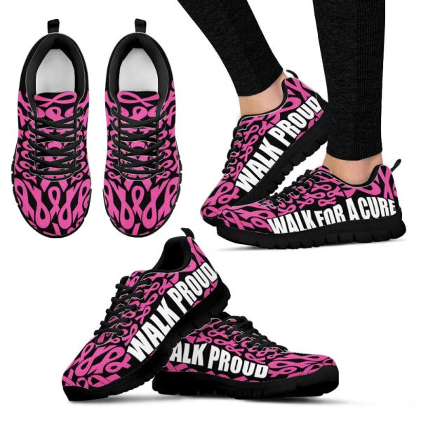 Breast Cancer Shoes Walk For A Cure Sneaker Walking Shoes, Best Shoes For Men And Women