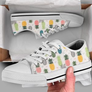 Colorful Pineapple Shoes, Pineapple Sneakers, Low…