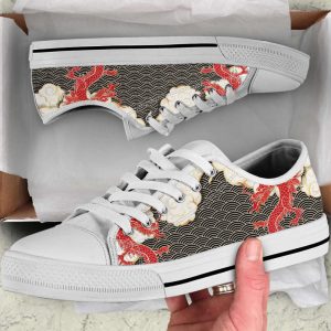 Women’s dragon Low Top Tie Sneakers,…