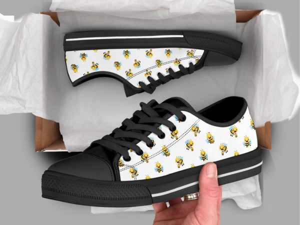 Honey Bee Shoes, Bee Sneakers, Low Top Shoes For Men And Women