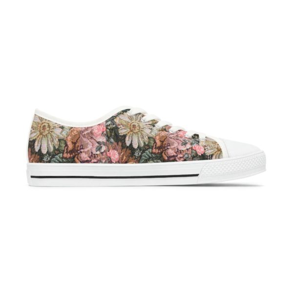 Floral Sneakers,Floral Shoes, Women Shoes, Low Top Shoes For Men And Women