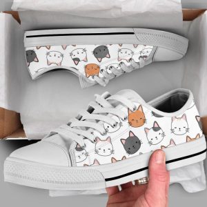 Cute Kitten Shoes, Cat Sneakers, Low…