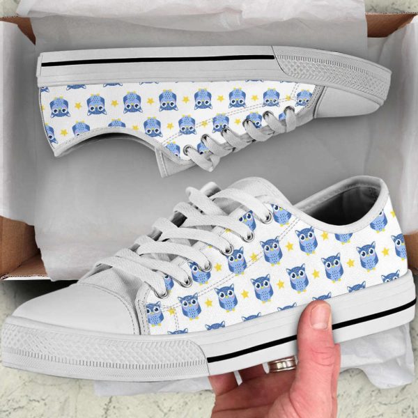 Owl Shoes, Owl Sneakers, Shoes with Owls, Women Shoes, Men Shoes