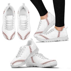 I Love Baseball Sneakers,White Baseball Inspired…