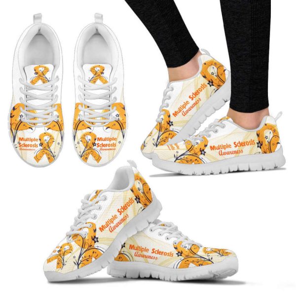 Multiple Sclerosis Awareness Sneakers, MS Shoe Gifts For Men And Women