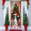 Cavalier Dog Christmas American Door Cover – Xmas Gifts For Pet Lovers