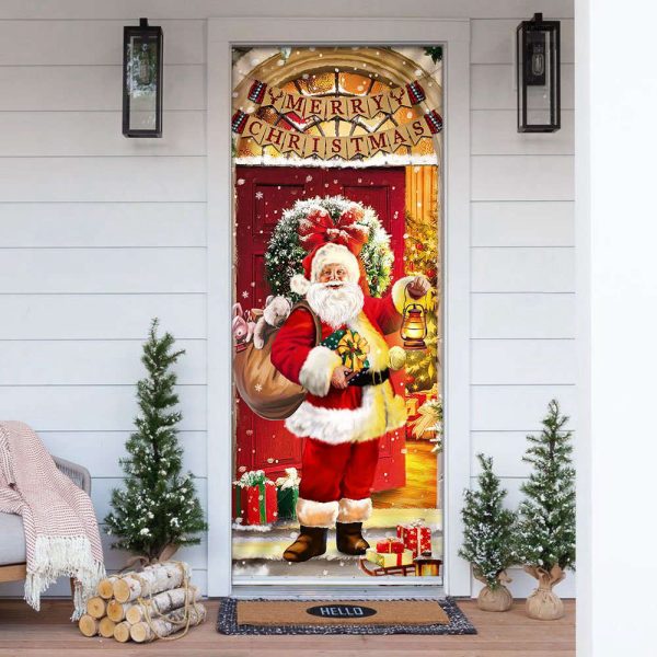 Santa Claus Christmas Door cover Home Decor – Christmas Gift For Friends