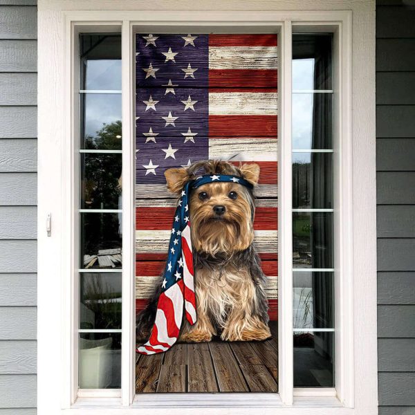 Yorkshire Terrier Dog Door Cover Charming Dog – Xmas Gifts For Pet Lovers