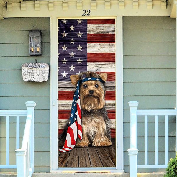 Yorkshire Terrier Dog Door Cover Charming Dog – Xmas Gifts For Pet Lovers