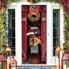 Horse Christmas Barn Door Cover – Christmas Horse Decor – Christmas Outdoor Decoration