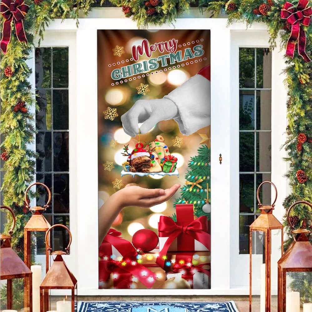 Give Pug Dog Door Er Christmas