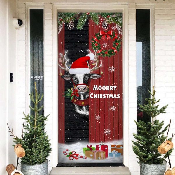 Christmas Farm Door Cover Moorry Christmas – Door Christmas Cover – Gift For Christmas