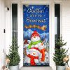 Chillin’ With My Snowmies Door Cover – Snowman Door Cover – Gift For Decor