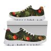 Decorated Christmas Tree Print White Running Shoes, Gift For Men And Women