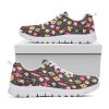 Christmas Baubles Pattern Print White Running Shoes, Gift For Men And Women