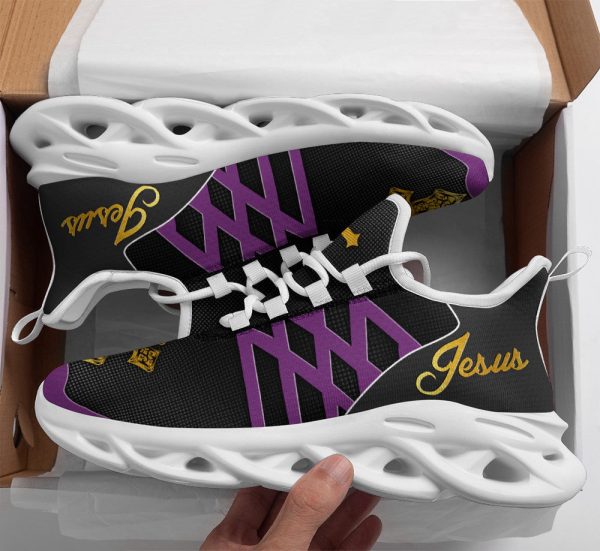 Jesus Running Sneakers Purple Max Soul Shoes For Men And Women