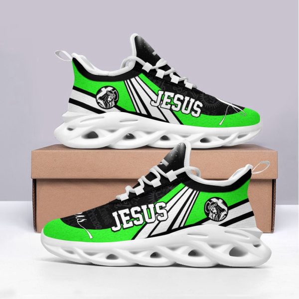 Jesus Running Sneakers Green Max Soul Shoes For Men And Women
