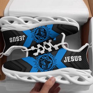 Jesus Running Sneakers Blue Max Soul Shoes For Men And Women