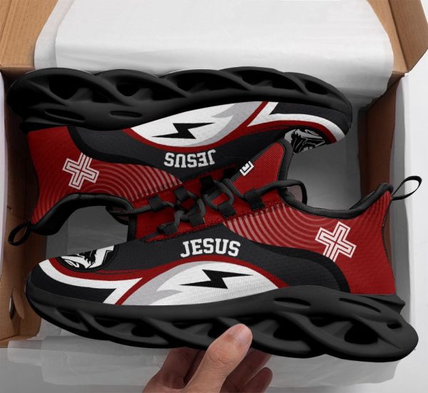 Jesus Running Red Sneakers Max Soul Shoes For Men And Women