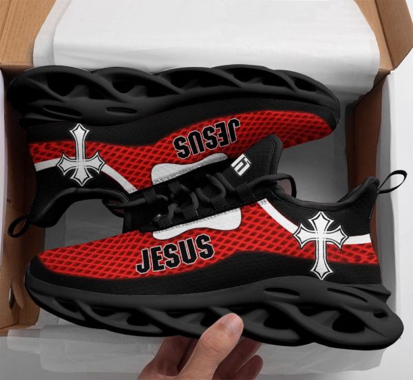 Jesus Red Running Sneakers Max Soul Shoes For Men And Women