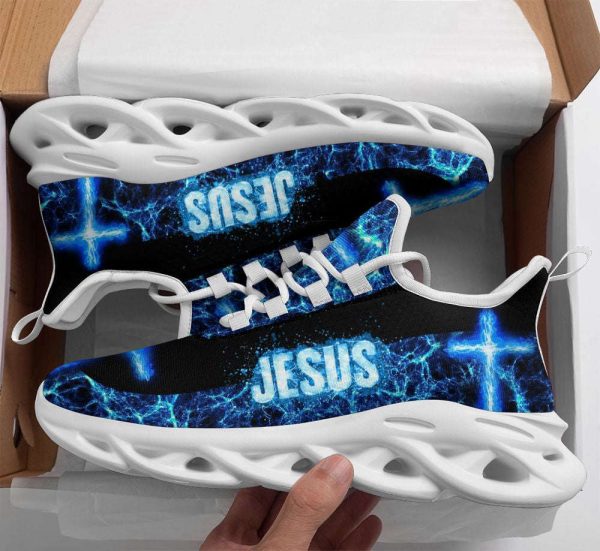 Jesus Blue Running Sneakers Max Soul Shoes For Men And Women