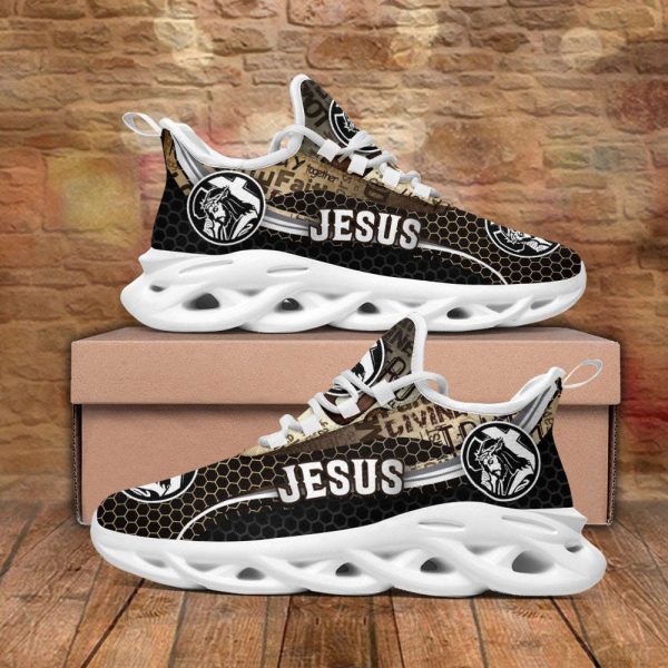 Jesus Running Sneakers White Black Max Soul Shoes For Men And Women