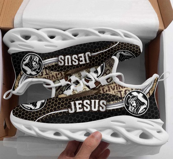 Jesus Running Sneakers White Black Max Soul Shoes For Men And Women