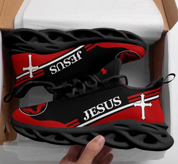 Jesus Running Sneakers Red 2 Max Soul Shoes For Men And Women