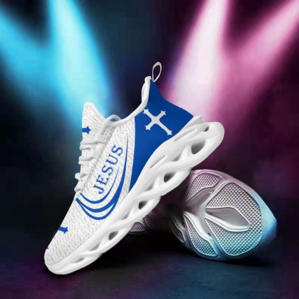 Jesus Running Sneakers Blue 1 Max Soul Shoes For Men And Women