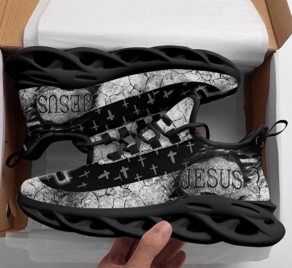 Jesus Running Sneakers Black 3 Max Soul Shoes For Men And Women
