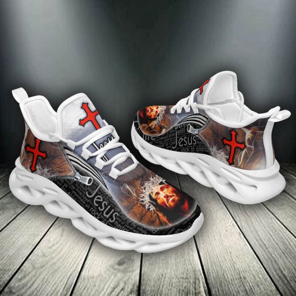 Jesus Running Sneakers Black White Max Soul Shoes For Men And Women