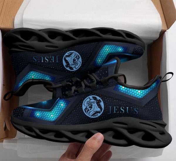 Jesus Black Running Sneakers 1 Max Soul Shoes For Men And Women