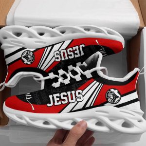 Jesus Running Sneakers Black And Red…