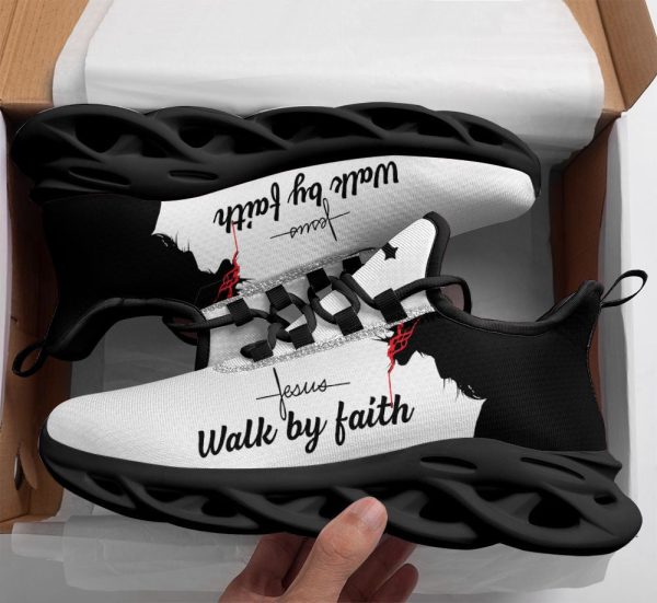 Jesus Walk By Faith Running Sneakers Max Soul Shoes For Men And Women