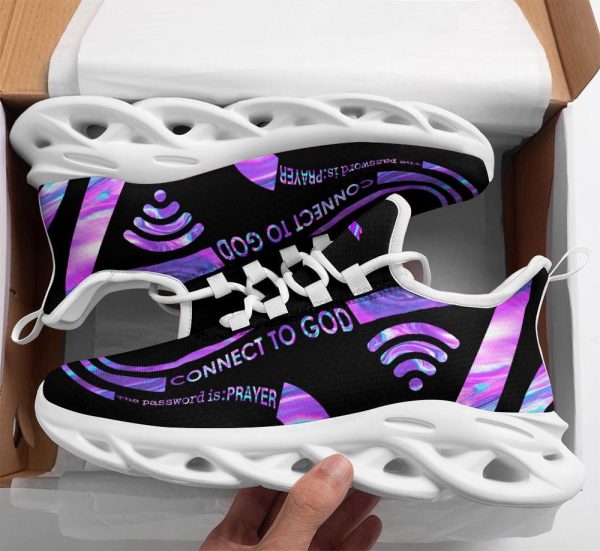 Jesus Connect To God Running Sneakers Max Soul Shoes For Men And Women