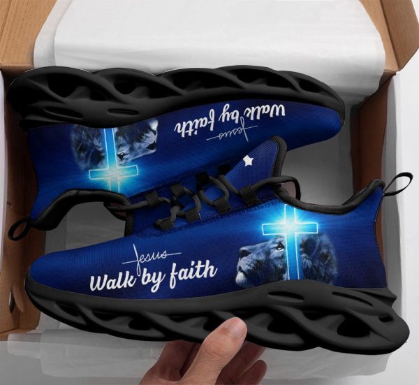Jesus – Walk By Faith Running Sneakers Max Soul Shoes For Men And Women