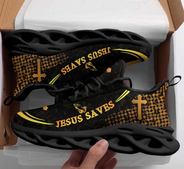 Jesus White Black Saves Running Sneakers Max Soul Shoes For Men And Women