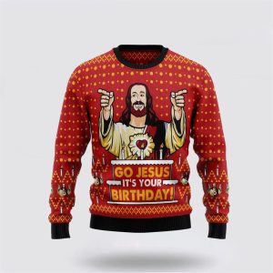 Jesus’s Birthday Ugly Christmas Sweater, Jumper…