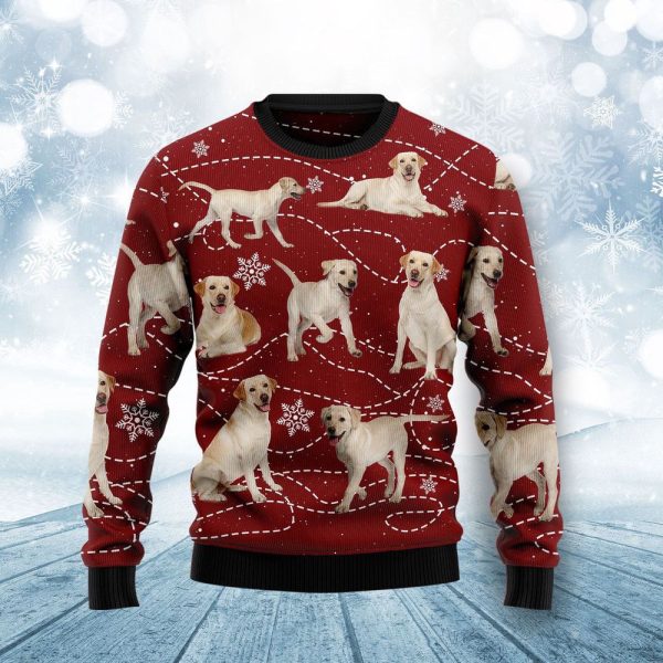 Labrador Retriever Xmas Ugly Christmas Sweater 3D Printed Best Gift For Xmas Adult