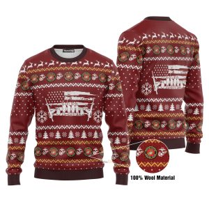 U.S Marine Corps Ugly Christmas Sweater…