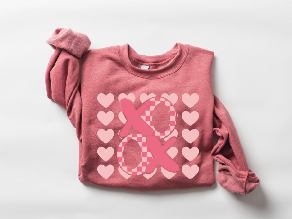 Xoxo Valentines Day Sweatshirt, Love Sweatshirt, Girls Valentines Day Gift