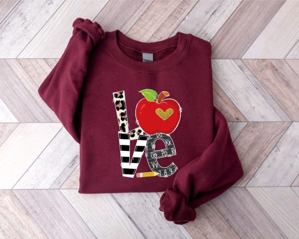 Teacher Valentine Sweatshirt, Women’s Valentines Day Sweatshirt, Gift For Women