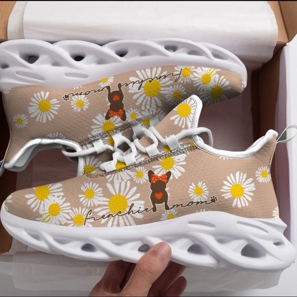 Cute Frenchie Mom, Daisy Flowers Max Soul Shoes, Best Gift For Men And Women