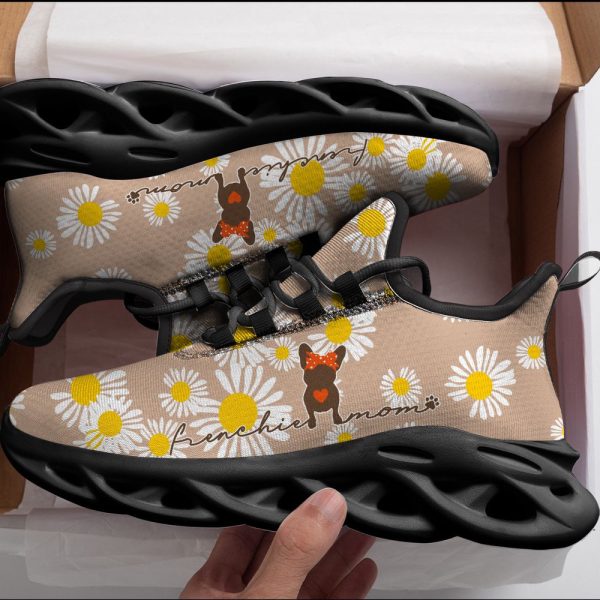 Cute Frenchie Mom, Daisy Flowers Max Soul Shoes, Best Gift For Men And Women