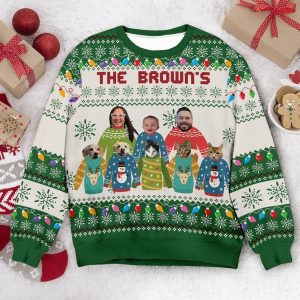 Ugly Sweater Personalized Funny, Family Photo…