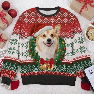 Custom Photo Dog Ugly Christmas Sweater,…