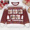 Custom Face & Name Christmas Family Xmas Leds, Personalized Family Name Ugly Sweater For Family