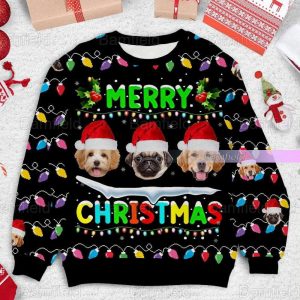 Christmas Personalized Face Photo Ugly Sweater,…